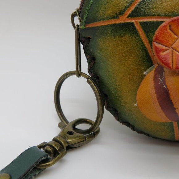 Women Leather Coin Key Wallet Purse Bag Wristlet 3D Art Rose Bee Unique Gift - Picture 5 of 16